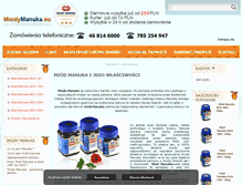 Tablet Screenshot of miodymanuka.eu